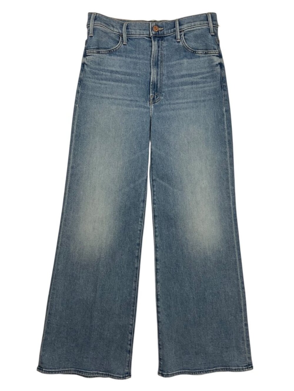 MOTHER The Hustler Roller Sneak Jean 31 Room Service Wide Leg High Rise NEW